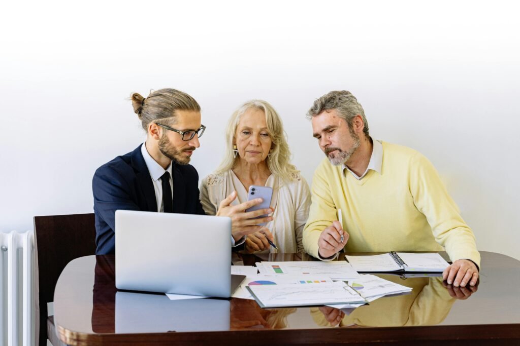 financial advisor meeting with a client